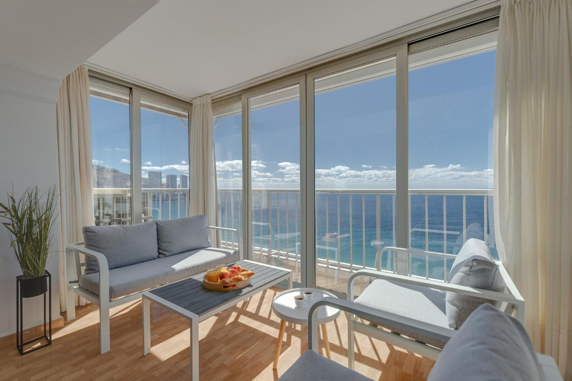 Frontline Panorama Penthouse Tormaraya Levante Benidorm Bagian luar foto